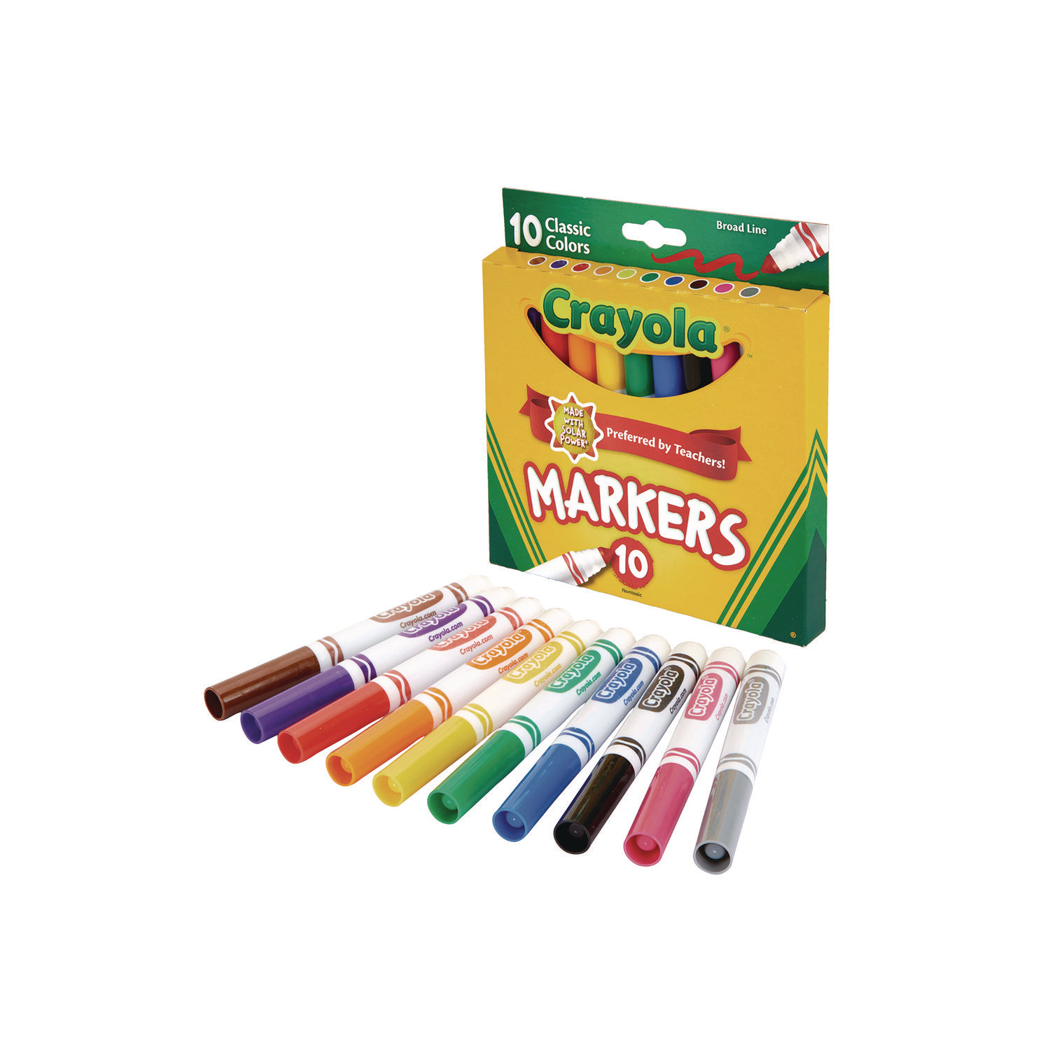Crayola LLC Non Washable Markers (10 Pack) \u0026 Reviews | Wayfair, image size:1500x1500