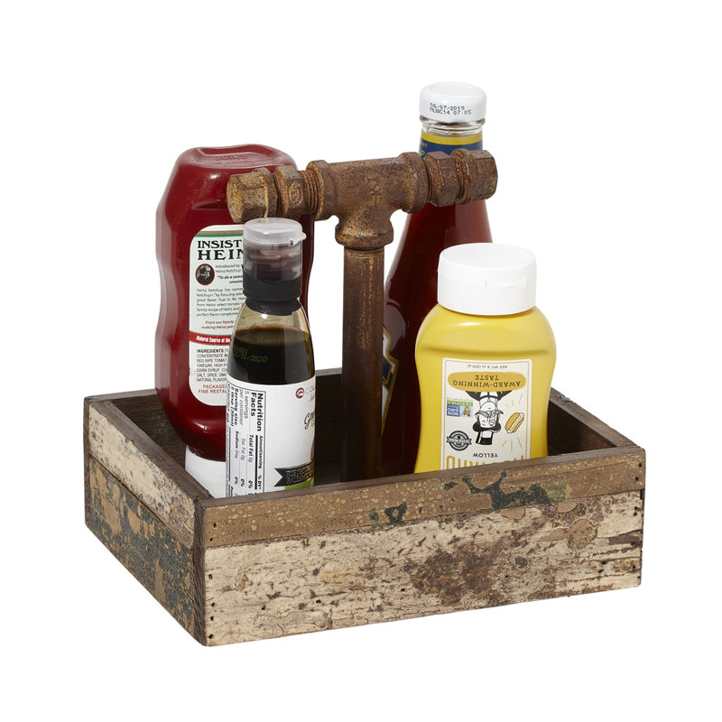 Tabletop Caddies - Wood Condiment Caddy