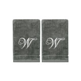 Ensemble de serviettes 2 pièces 100% coton monogrammé