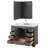Deborah 30 " W Freestanding Standard Free Standing Single Double Single Vanity Bathroom Vanity With Marble Top-40064579-61124057
