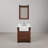 Keighley 30" Carrara White Marble Countertop Bath Vanity in Rustic Sienna with Mirror-286659540-286659546