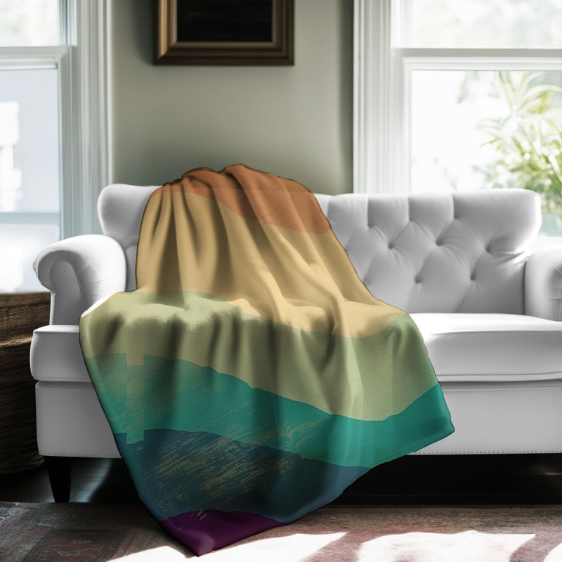 Vintage Vibes - 1 pièce Sherpa Premium, L 60 po x L 80 po
