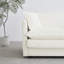 Canapé de causeuse moderne en tissu pour salon, canapé rembourré 2 places à assise profonde de grande taille avec 4 coussins, chenille blanche-124793000
