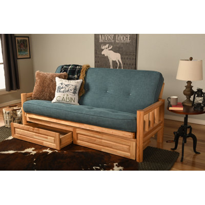Stratford Full / Double 80'' Upholstered Futon And Mattress