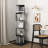 5 Tier Rotating Bookshelf, Floor Rack Simple Bookcase  With Acrylic Plate Student Multi-Function Creative Bookshelf For Living Room-554361054