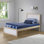 Ensemble de lit standard en bois massif avec lattes Caillier