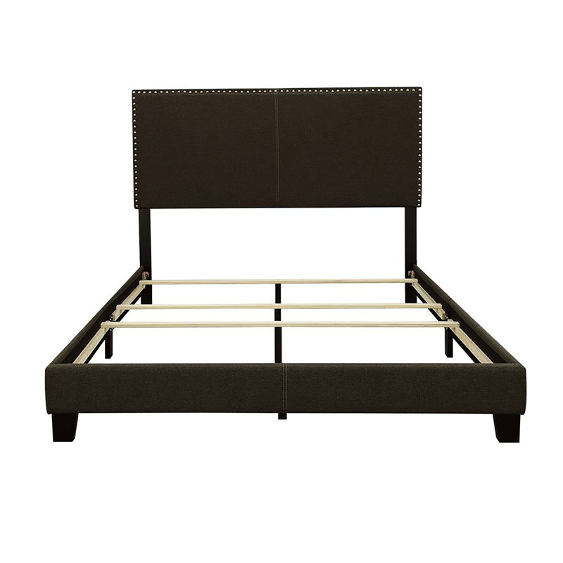 Lit simple tapissier gris anthracite, Lit simple, Gris anthracite