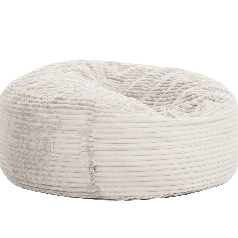 Fauteuil à billes rond en mousse viscoélastique souple de 5 pieds, idéal pour une utilisation décontractée