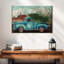 Camion bleu Mehar et arbre I-107924141