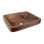 19" Rectangle Skirted Vessel Hammered Copper Sink