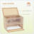 2-Level Wooden Hamster Cage With Openable Top, Front Door, Shelf, And Ladder For Small Animals