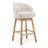 Kian 33.25" Upholstered Solid Rubber Wood Swivel Bar Stools-1295497926-1295497924