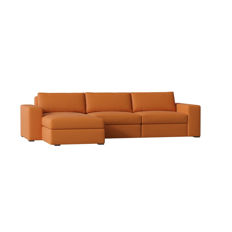 Liam Chaise Sectional, Siena 69, Brown Mahogany, Left Hand Facing
