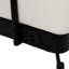 Canapé moderne 59 po 2 places avec ports USB, accoudoirs cylindriques-518302393