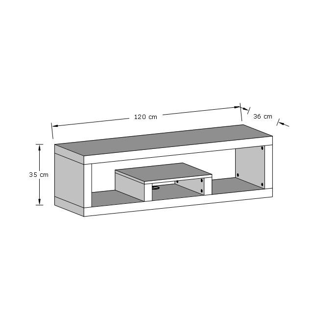 Lorford Unfinished TV Stand for TVs up to 50"