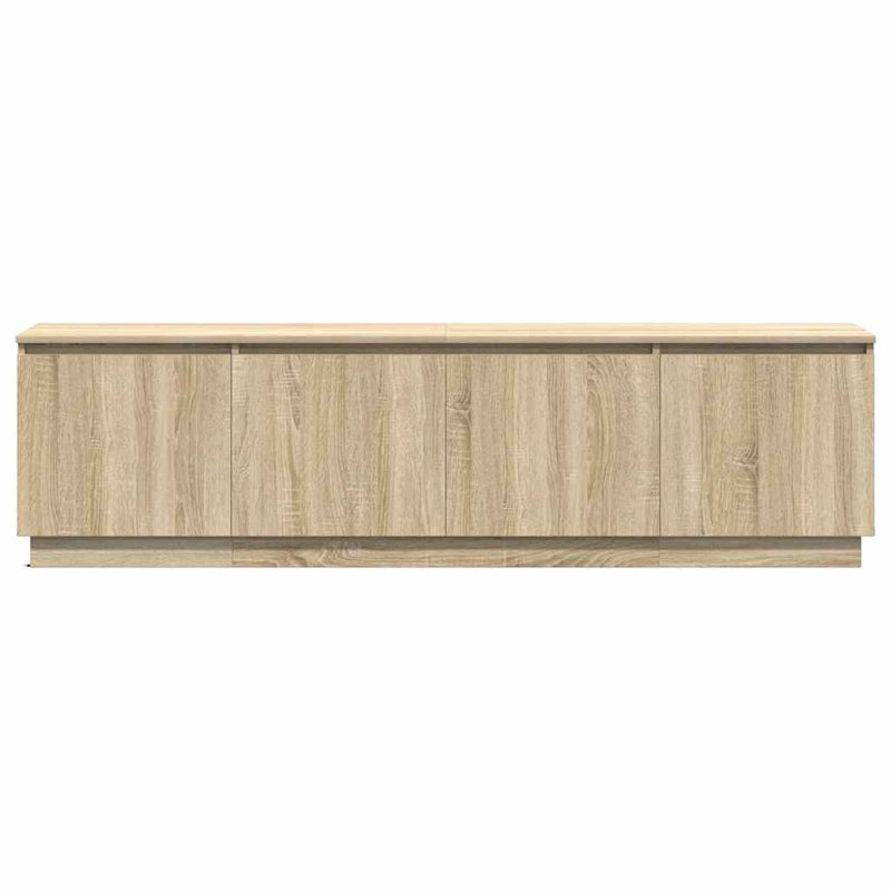 TV Cabinet With LED 180 X 38 X 49 Cm Engineered Wood, Sonoma Oak