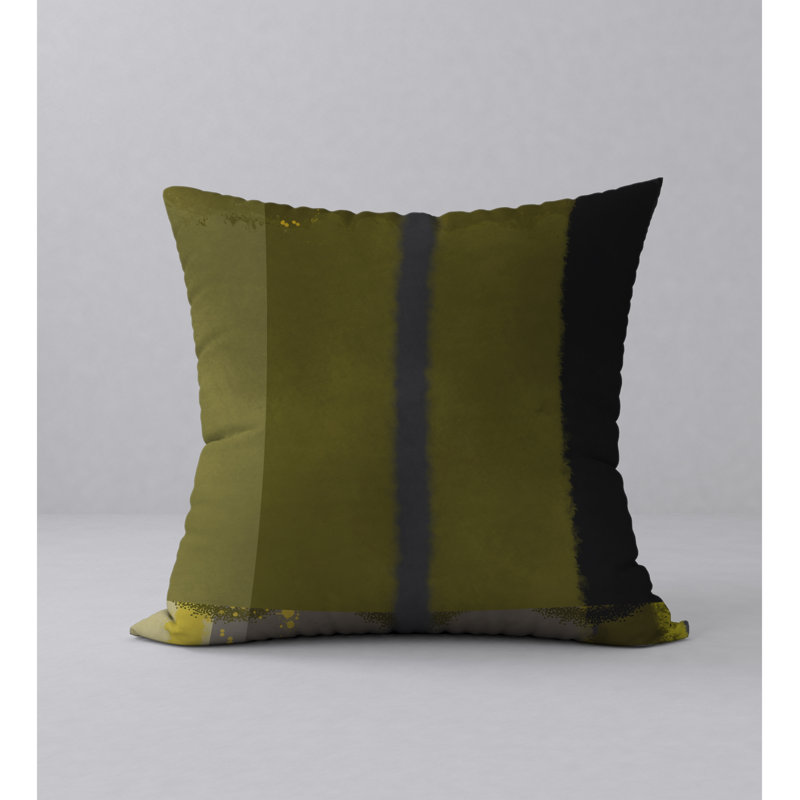 Abstract Throw Pillow, 18" H x 18" W