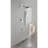 Shower System With Plating - Head, Hand Shower, Slide Bar, Arm, Hose, Valve Trim Parts Kit Effect For Bathroom Upgrade