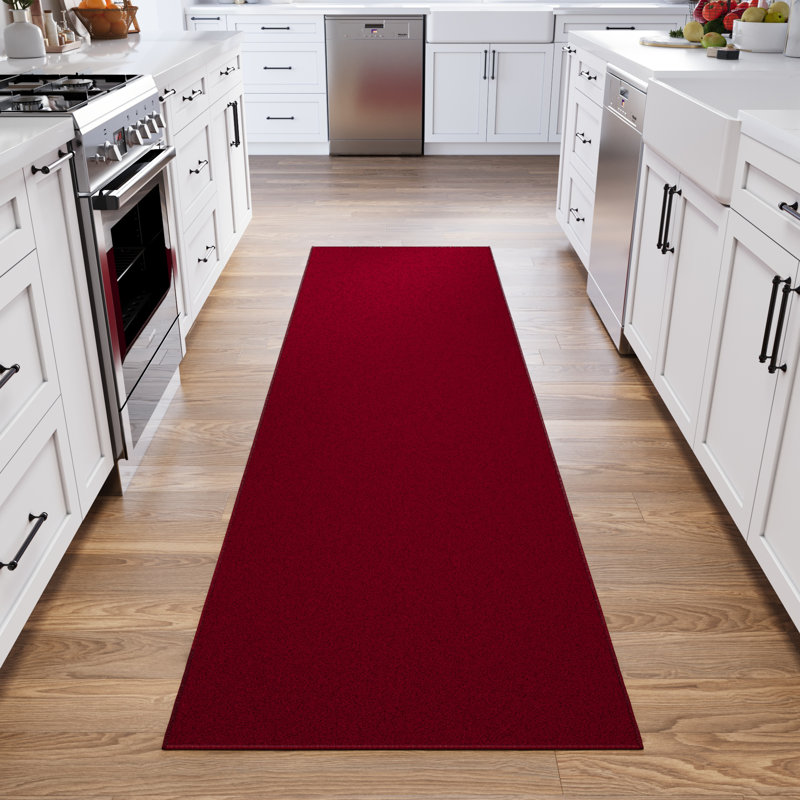 Ottomanson Ottohome Non-Slip Solid Area Rug For Living Room, Hallway Runner, Entryway Rug