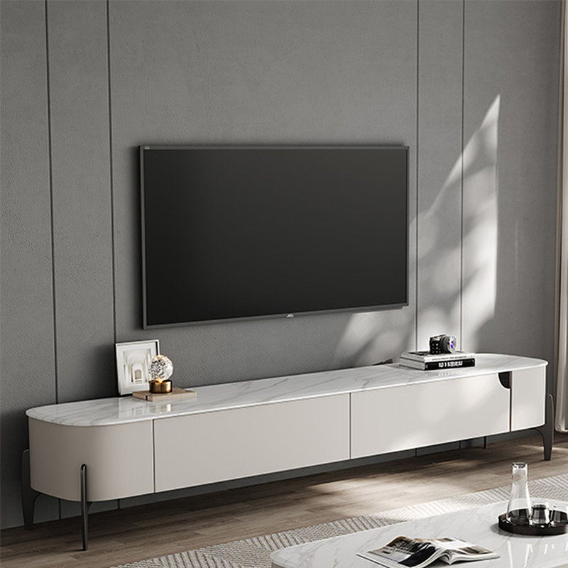 Simple high-end rock panel creative TV cabinet