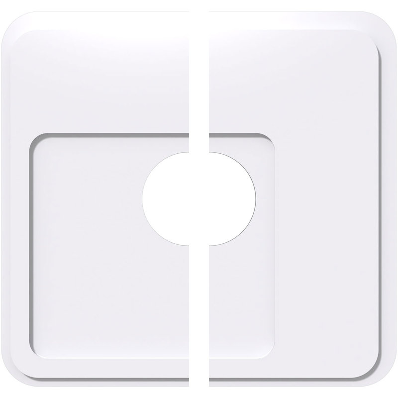 Médaillon de plafond contemporain en PVC de qualité architecturale Lucan, H 1 po x l 28 po x P 28 po