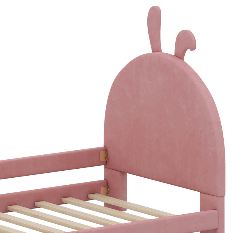 Janmarcos Twin Size Upholstered Daybed, Pink