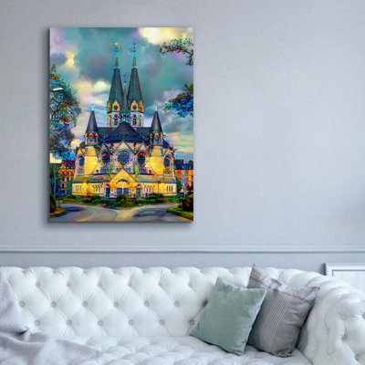  'Germany Hesse Wiesbaden Ringkirche' by Pedro Gavidia Canvas Wall Art, 40" x 54"