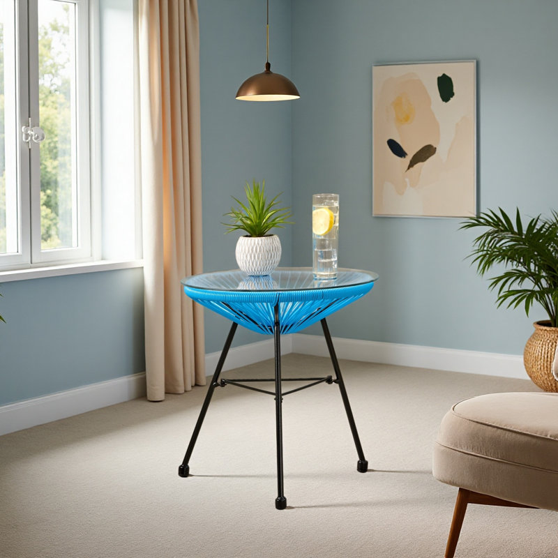 Side Table, Blue