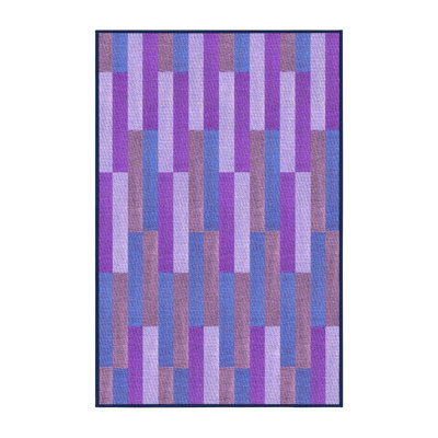 Tapis en laine mauve / rose clair