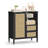Leclair Buffet Cabinet, Synthetic Rattan Sideboard, Storage Cabinet with Adjustable Shelves-118977797