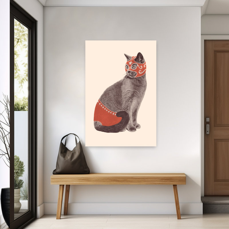 Art contemporain, art contemporain pour chat, H 60 po x l 40 po