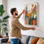 Arrangement Botanical 1 Piece Wrapped Canvas Wall Art-1500809508-1500809509