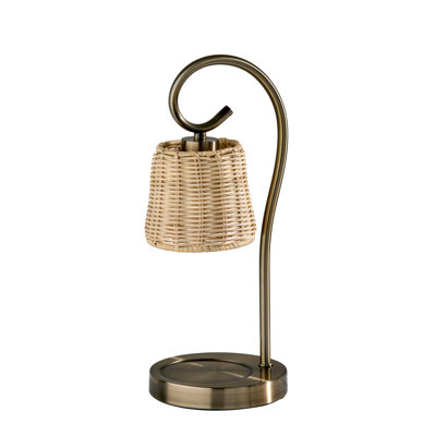 Perry Candlewarmer Lamp with Timer - Dimmable Wax Melt Heater, 3 Lighting Modes & Auto Shutoff