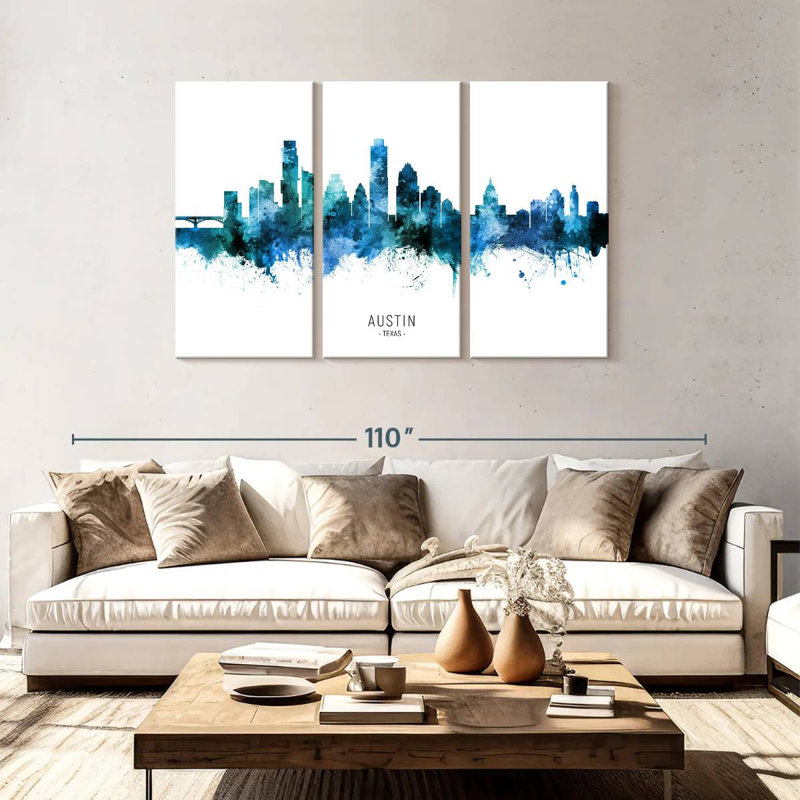 Rorry Austin Texas Skyline I, 48" H x 74" W