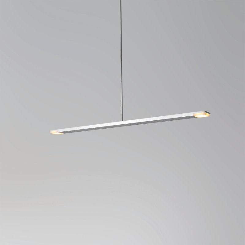 Virga 1 - Light LED Unique/Statement Pendant, Brushed Aluminum, 3500K