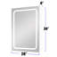 Armoire à pharmacie à miroir l 20,17 po x H 30,17 po