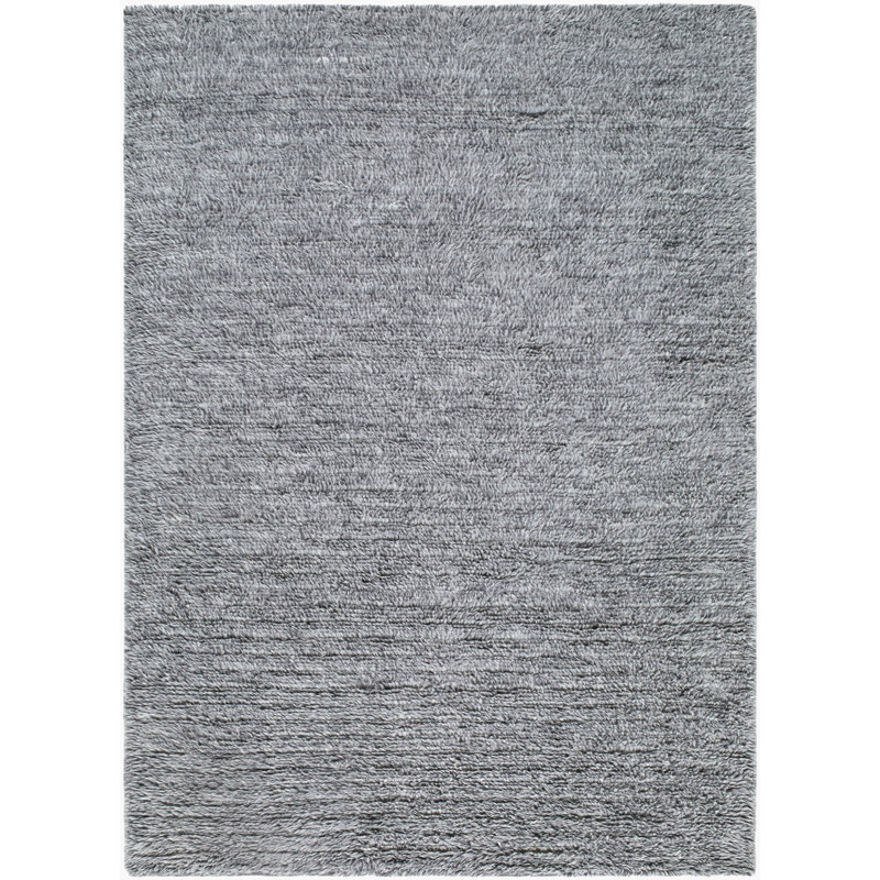 Tapis fait à la main Snuggle, Gris / gris anthracite / argent, Rectangle 6 pi x 9 pi