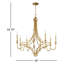Lustre à 8 lumières de style bougie à intensité variable