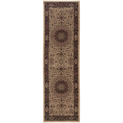 Tapis oriental ivoire / noir Shelburne