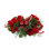 Holiday Candle Holder with Evergreen and Ornaments
