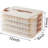 4-Layer Food Storage Containers,Plastic Cookie Containers,Stackable Cookie Carrier, Dumpling Storage Box,Food Containers With Lids Airtight