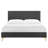 Modway Leah Chevron Tufted Performance Velvet Platform Bed-476844142-476844141