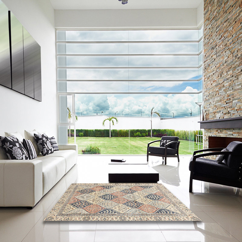 Abstract Indoor Rug, Square 3'