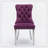 Modern Glam Velvet Upholstered Dining Chair with Pull Ring (Set of 2)-1646401604-1646401631