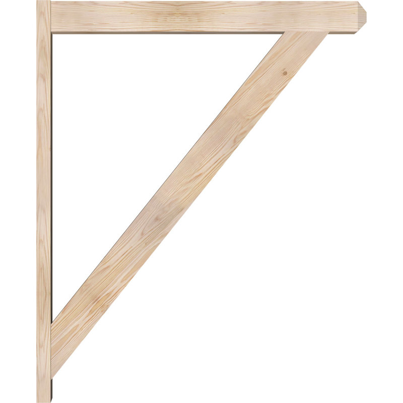 Artisan traditionnel en bois rustique, P 38 po x H 46 po, Sapin Douglas de 5 1/2 po (lisse)