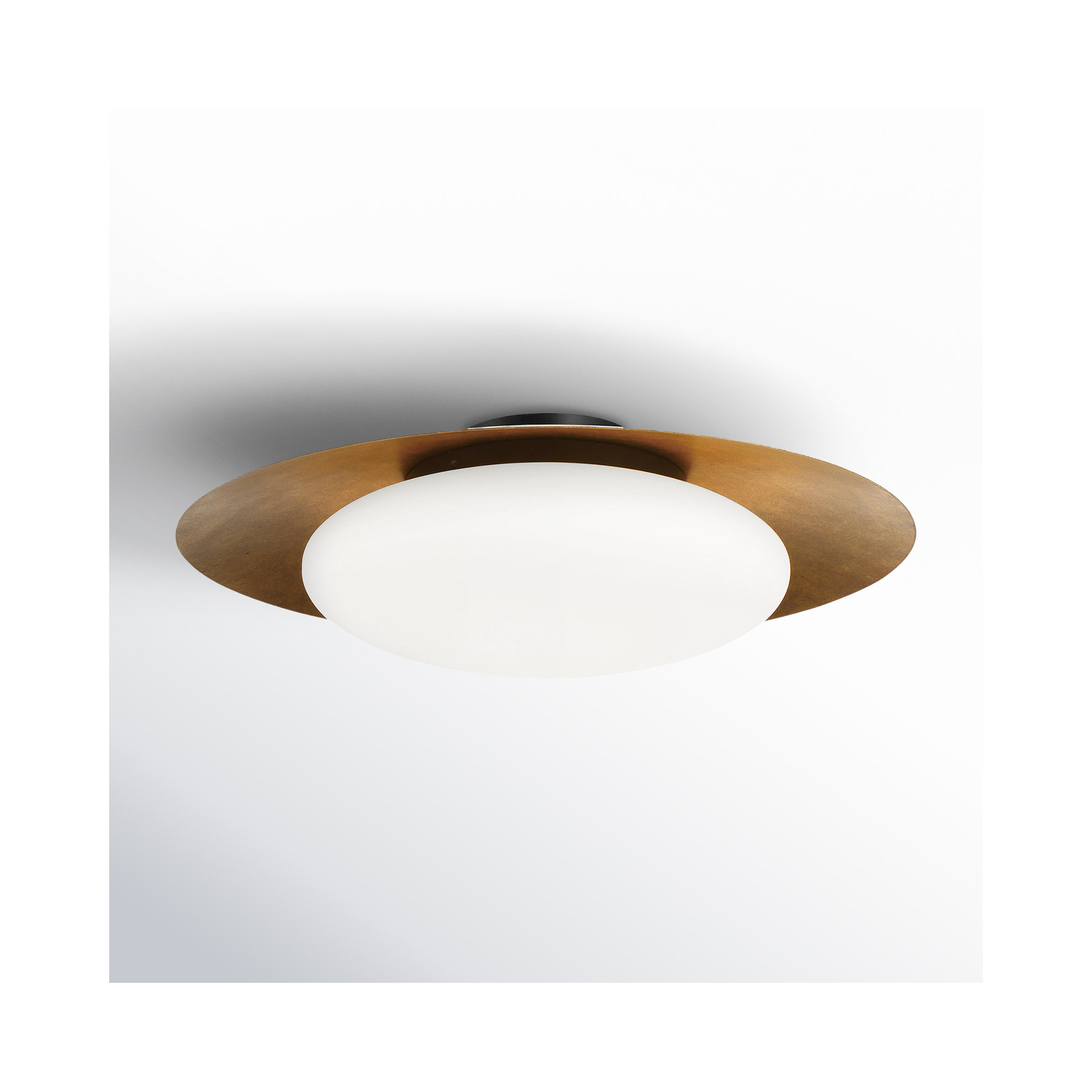 Haines Single Light Glass LED Flush Mount, 7.25" H x 24" W x 24" D