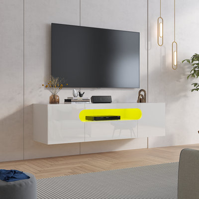 Meuble télé à DEL ultrabrillant pour téléviseur de 65 po ou moins