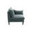 Contemporary 5Pcs Modular Sectional Set One Arm Chairs Armless Chair Ottoman L-Shaped Sectional Mineral Morgan Fabric-1070021013