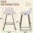 Upholstered Counter Stool With Metal Frame-586539579-586539582