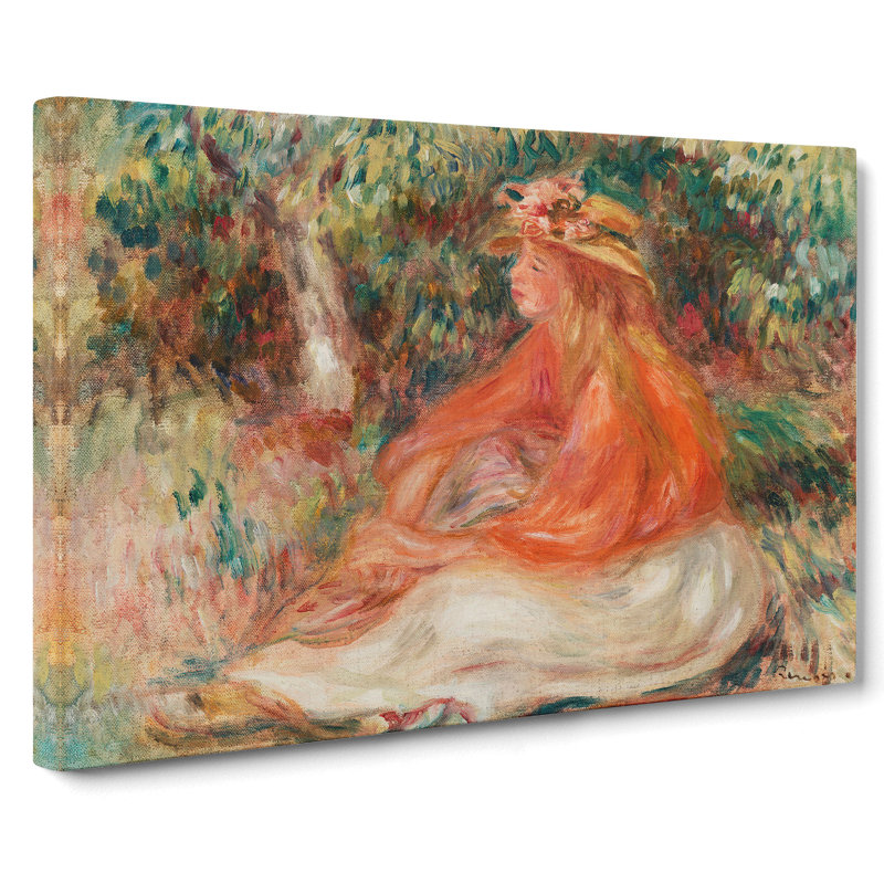 Seated Woman Vol.1 by Pierre-Auguste Renoir - Wrapped Canvas, 40cm H x 60cm W x 3cm D